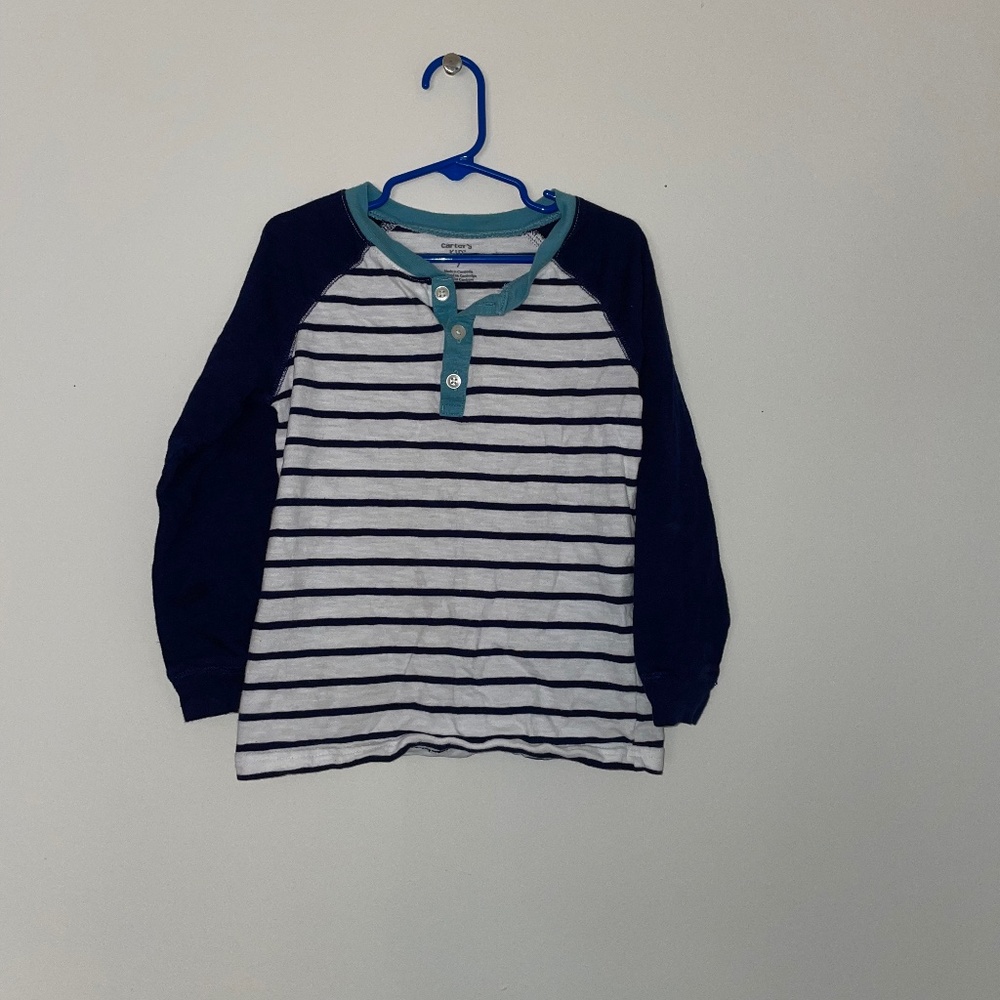 Carter’s Blue & White Shirt